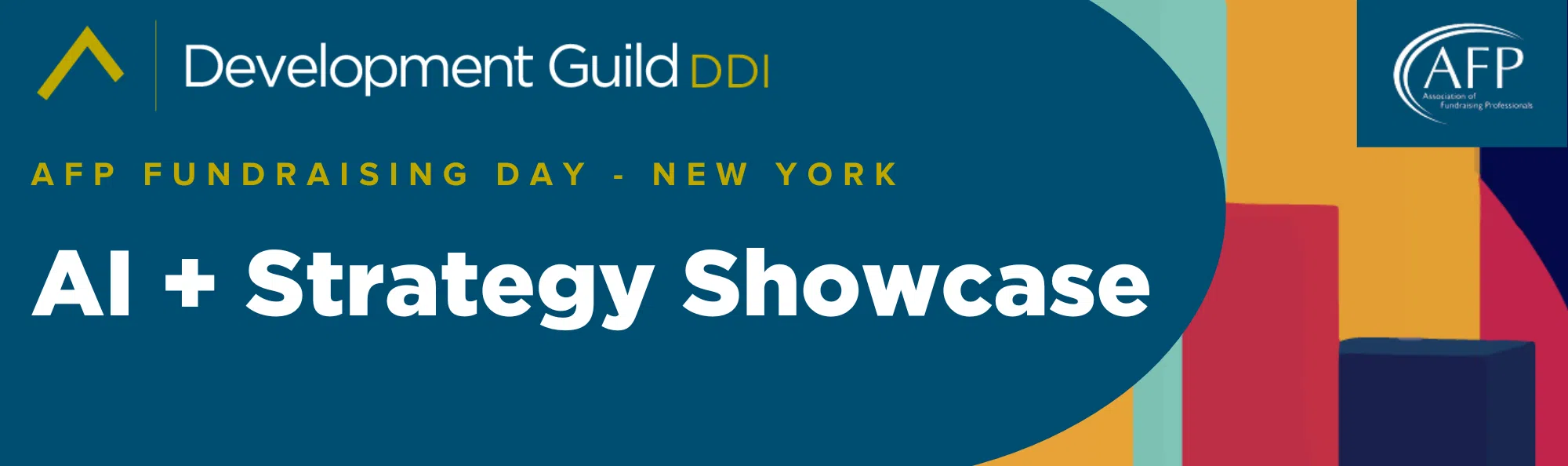 AI + Strategy Showcase at AFP Fundraising Day in New York Banner